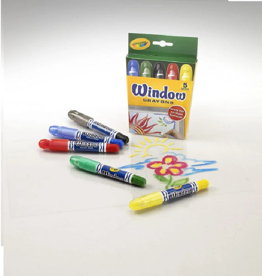 Crayola Window Crayons 5 Classic Colours