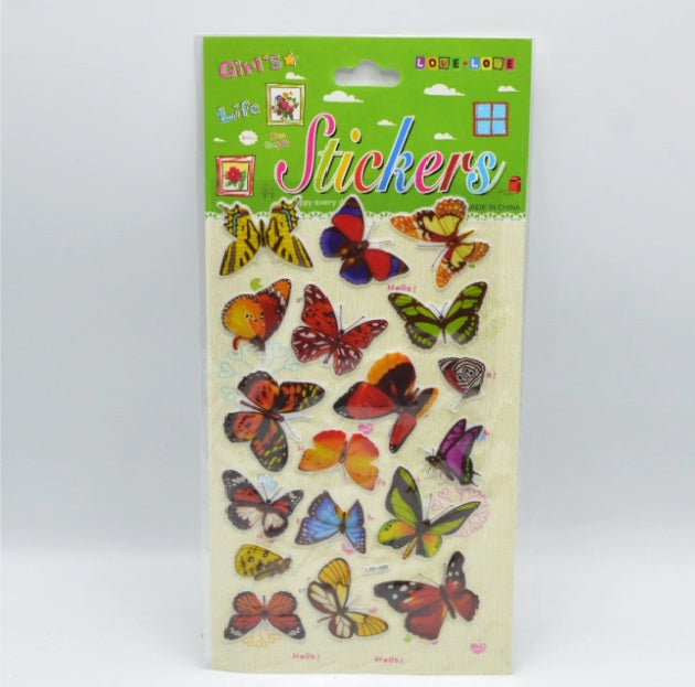 Click to expand 3D Butterfly Stickers