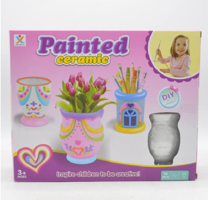 DIY Painted Ceramic Vases