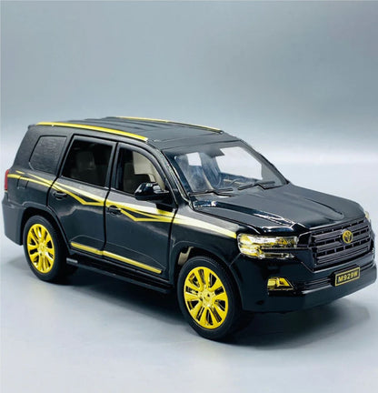 1:24 Toyota Land Cruiser VXR V8 Black and gold Die Cast Model Car