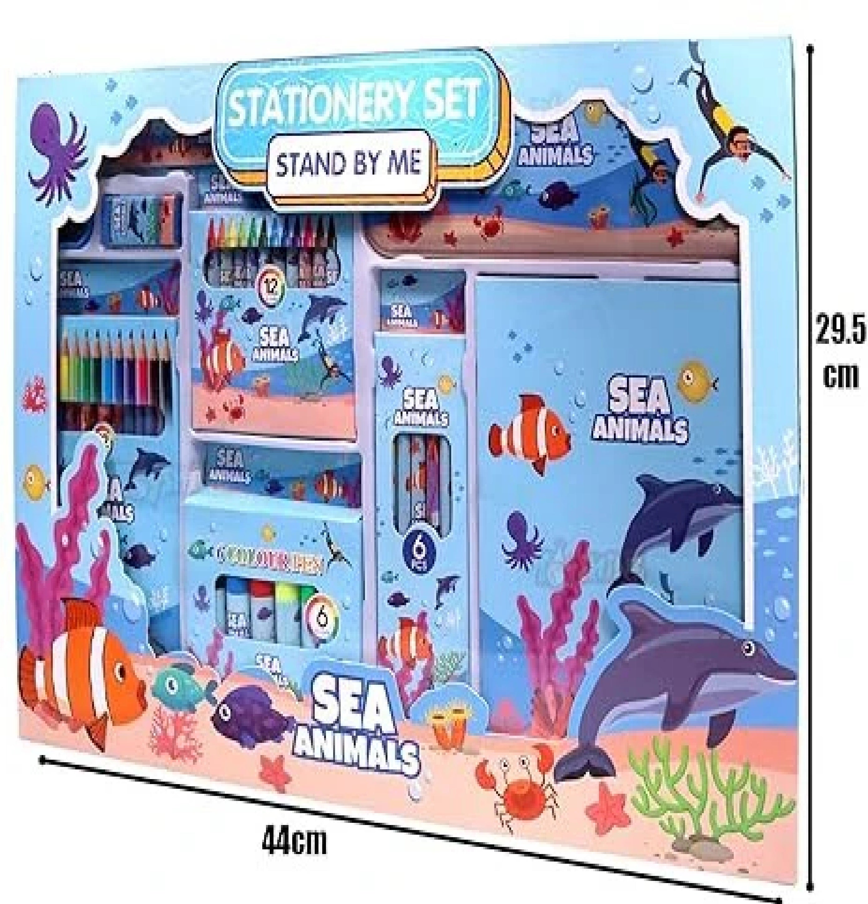 Sea Animals Theme Stationary Set