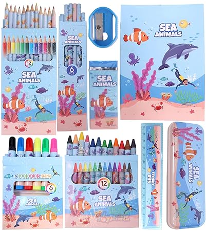 Sea Animals Theme Stationary Set