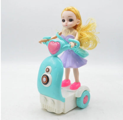 Girl Style Balance Bike with Lights & Sound