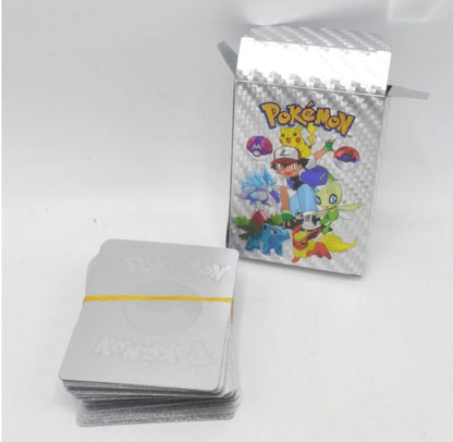 Silver Theme Poke-Mon Cards