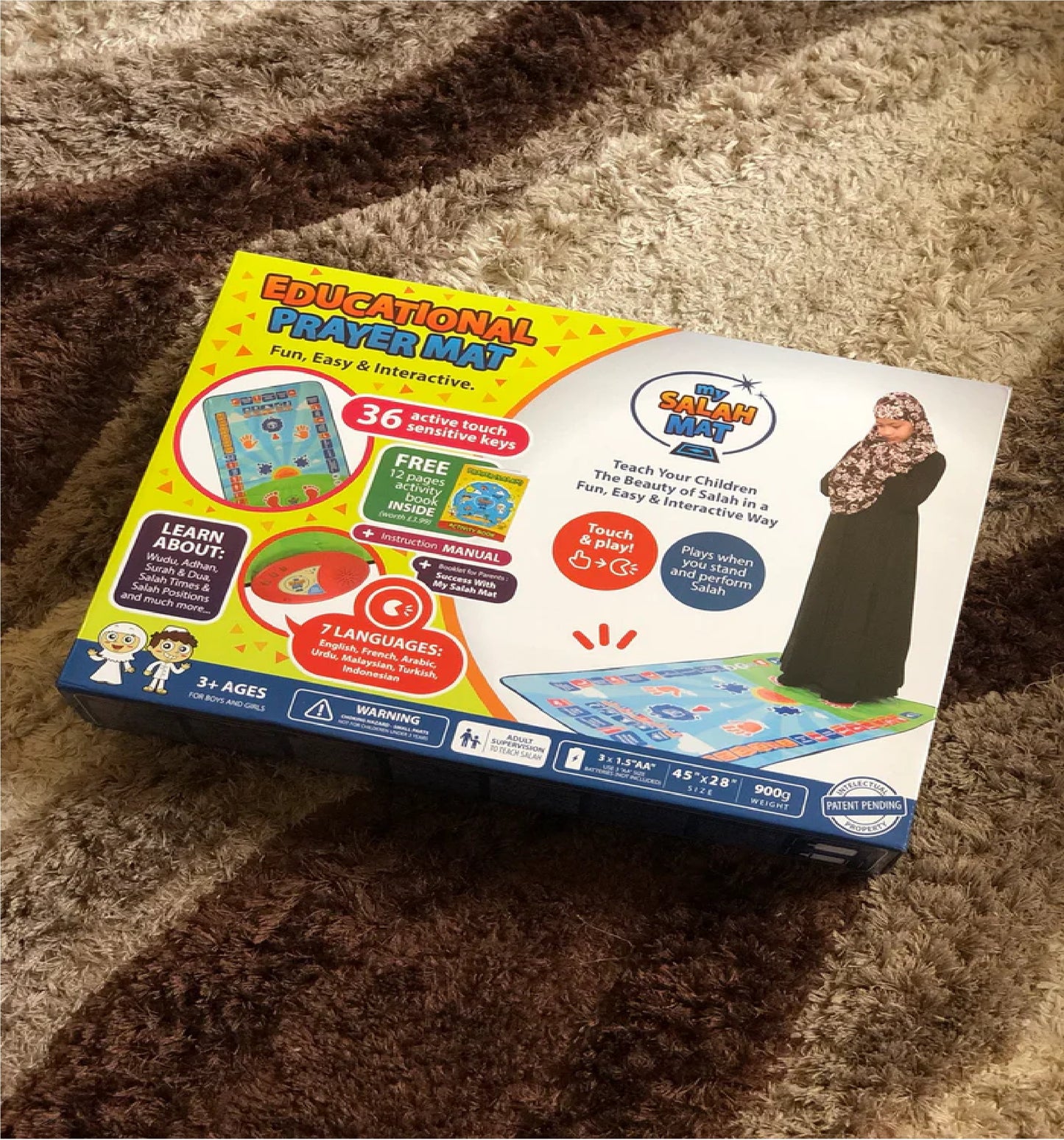 Educational Namaz Prayers Learning Mat For Kids