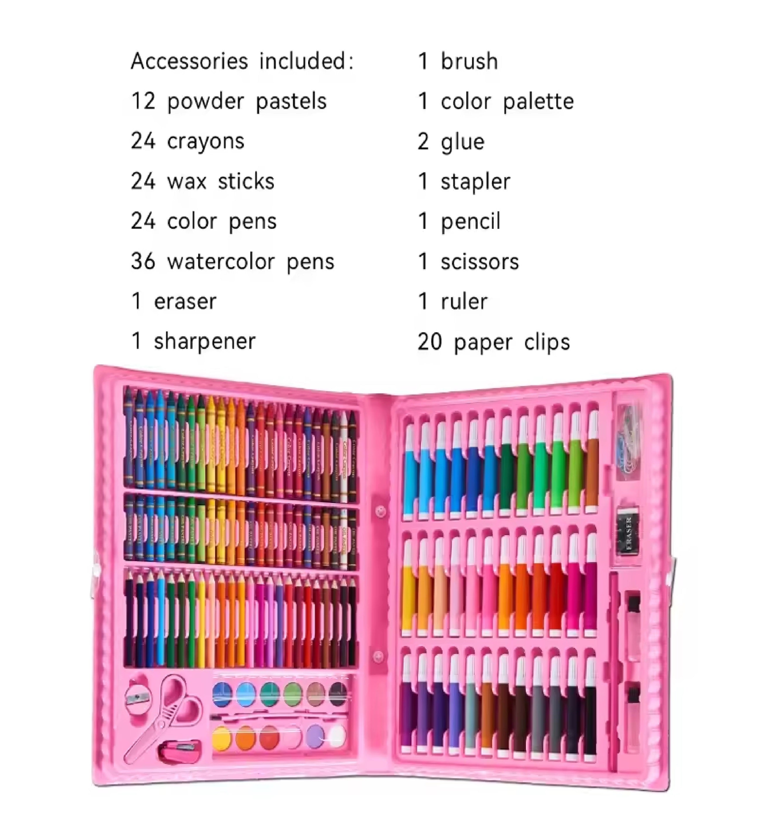 PAINTING ARTS & CRAFTS CASE ARTIST DRAWING SET 150 Piece