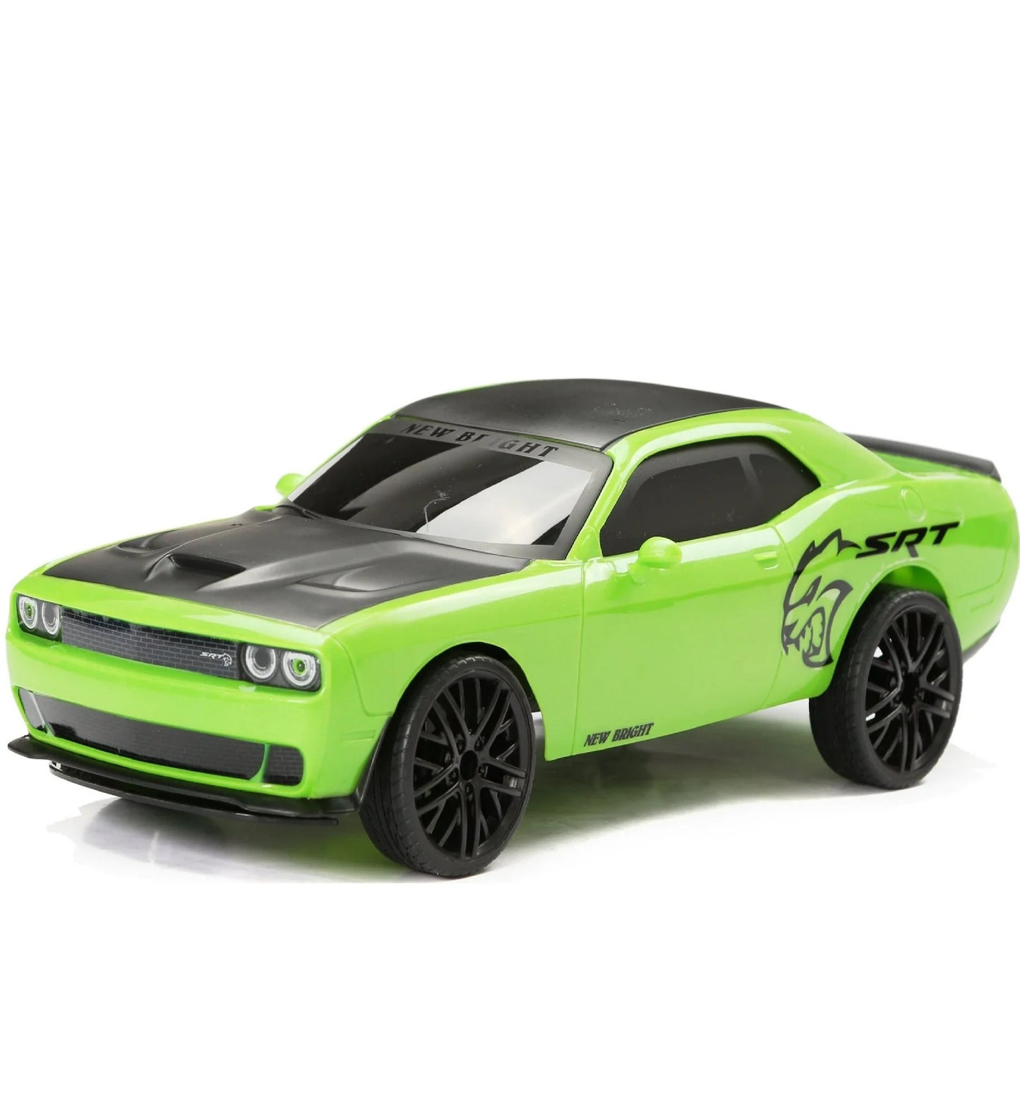 Remote Control Dodge Challenger Green Sports Car Toy