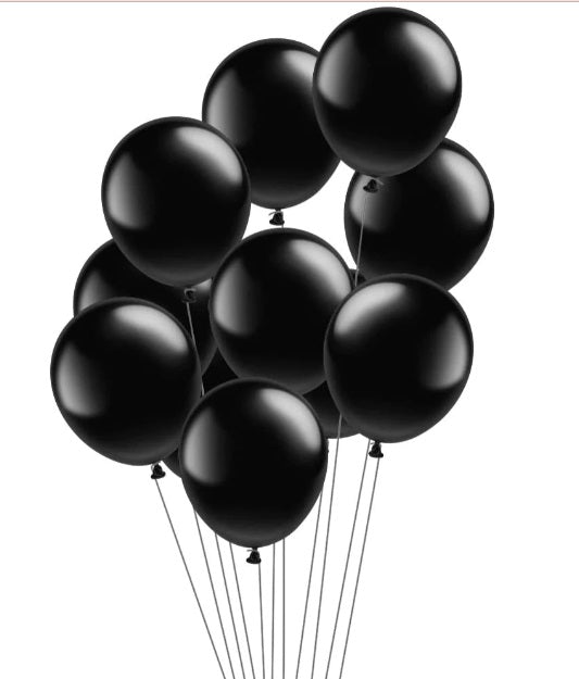 Party Balloon Black Pack of 100