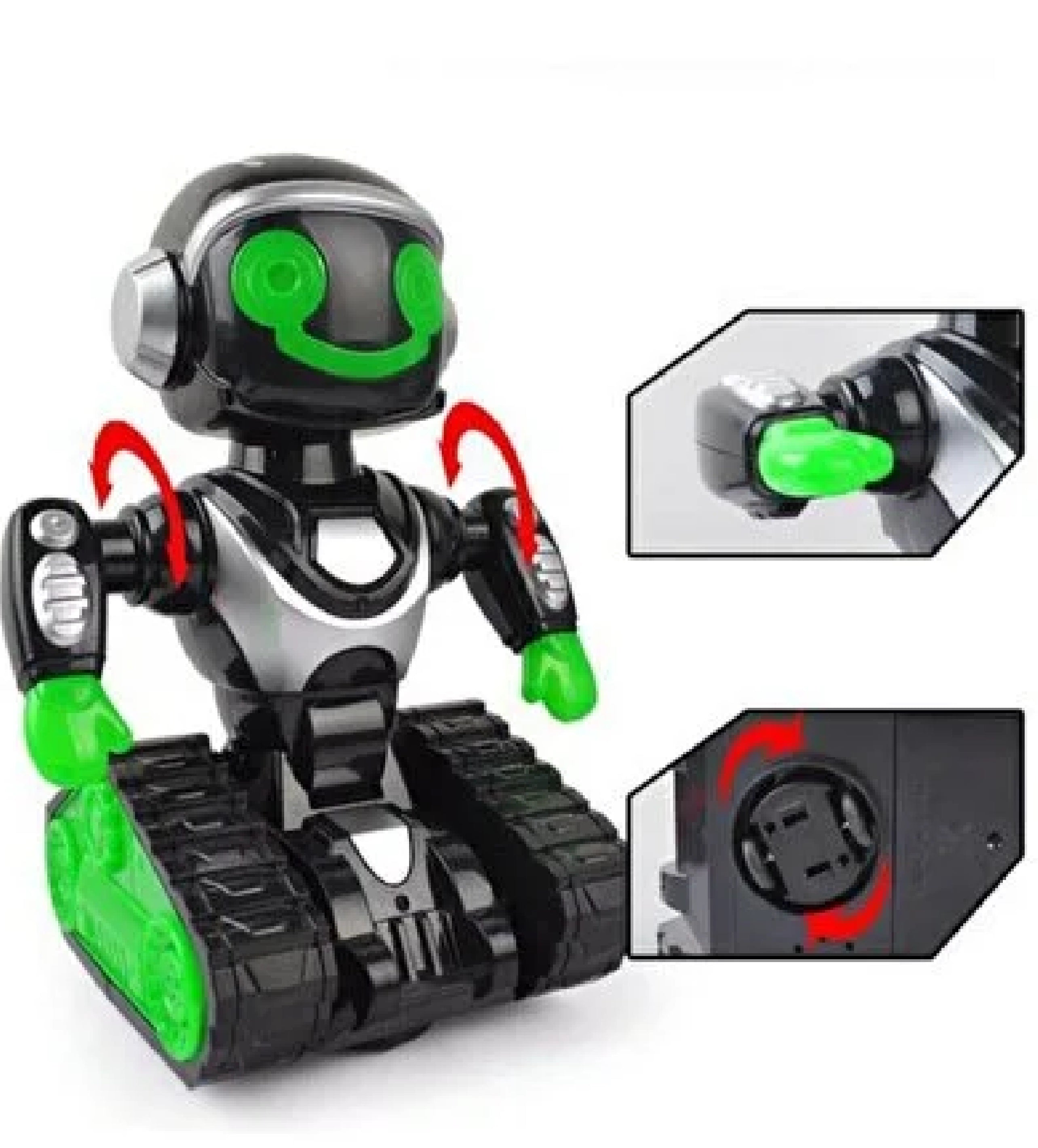 Educational Intelligent remote control multifunction kids rc robot toys with light and music