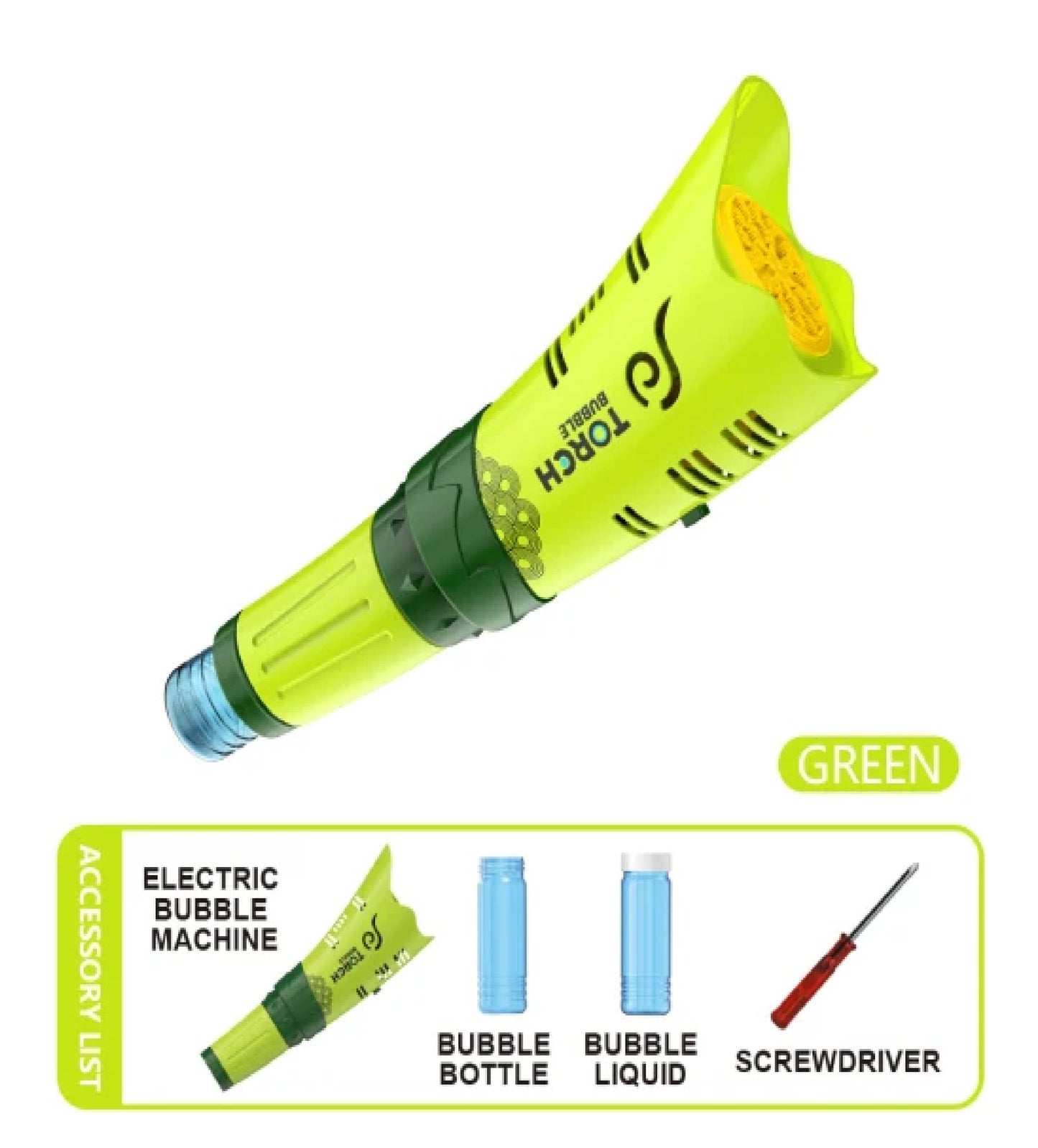 Electric Torch Bubble GUN