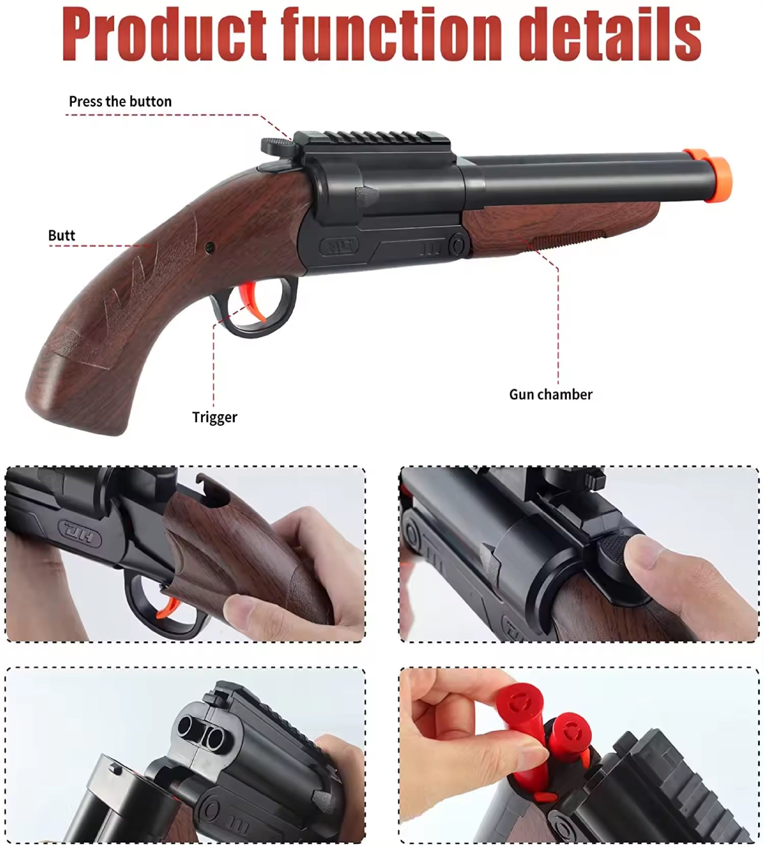 Double Tube Rifel Soft Bullet Gun Series