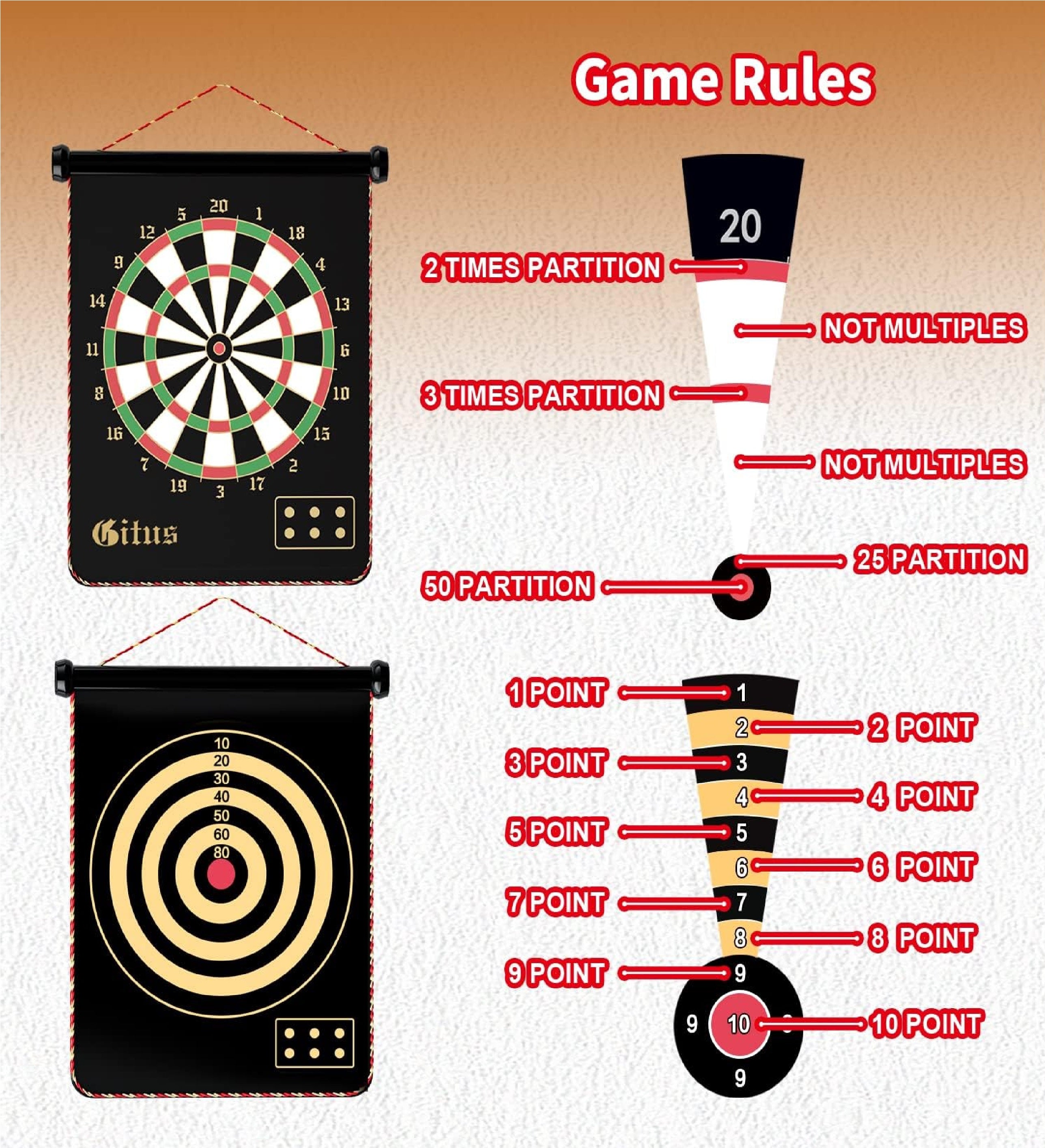 Magnetic Dart Board Set