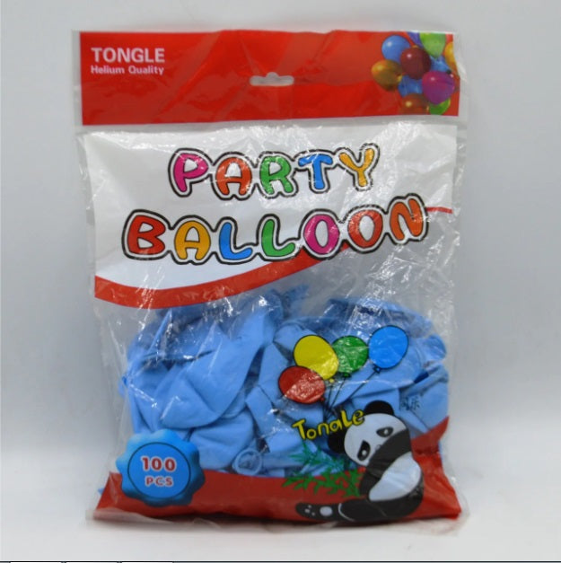 Panda Party Balloon Sky Blue Color 100 Pcs of Pack