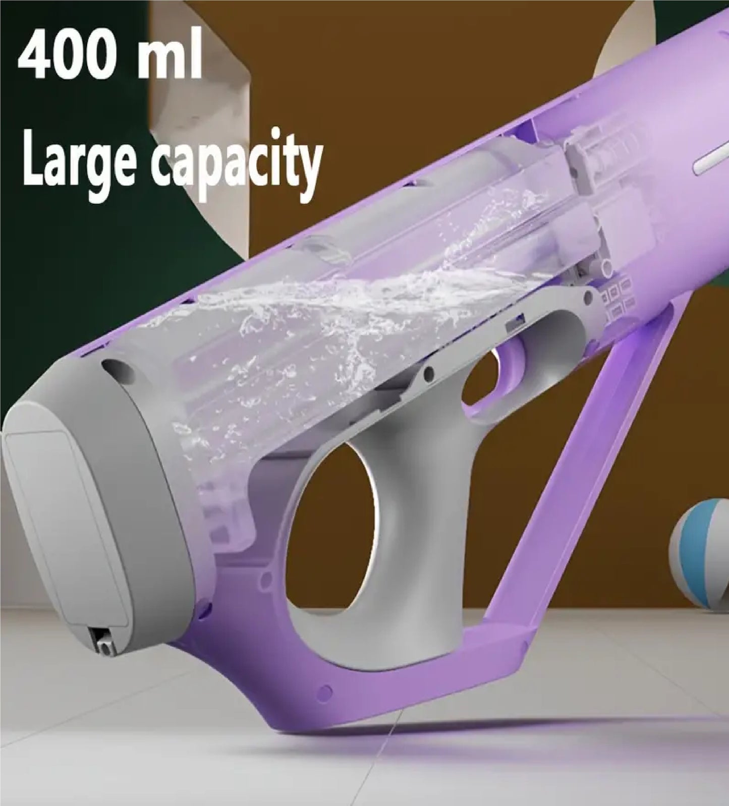 Kids' Rechargable Electric Water Blaster With Flash Lights