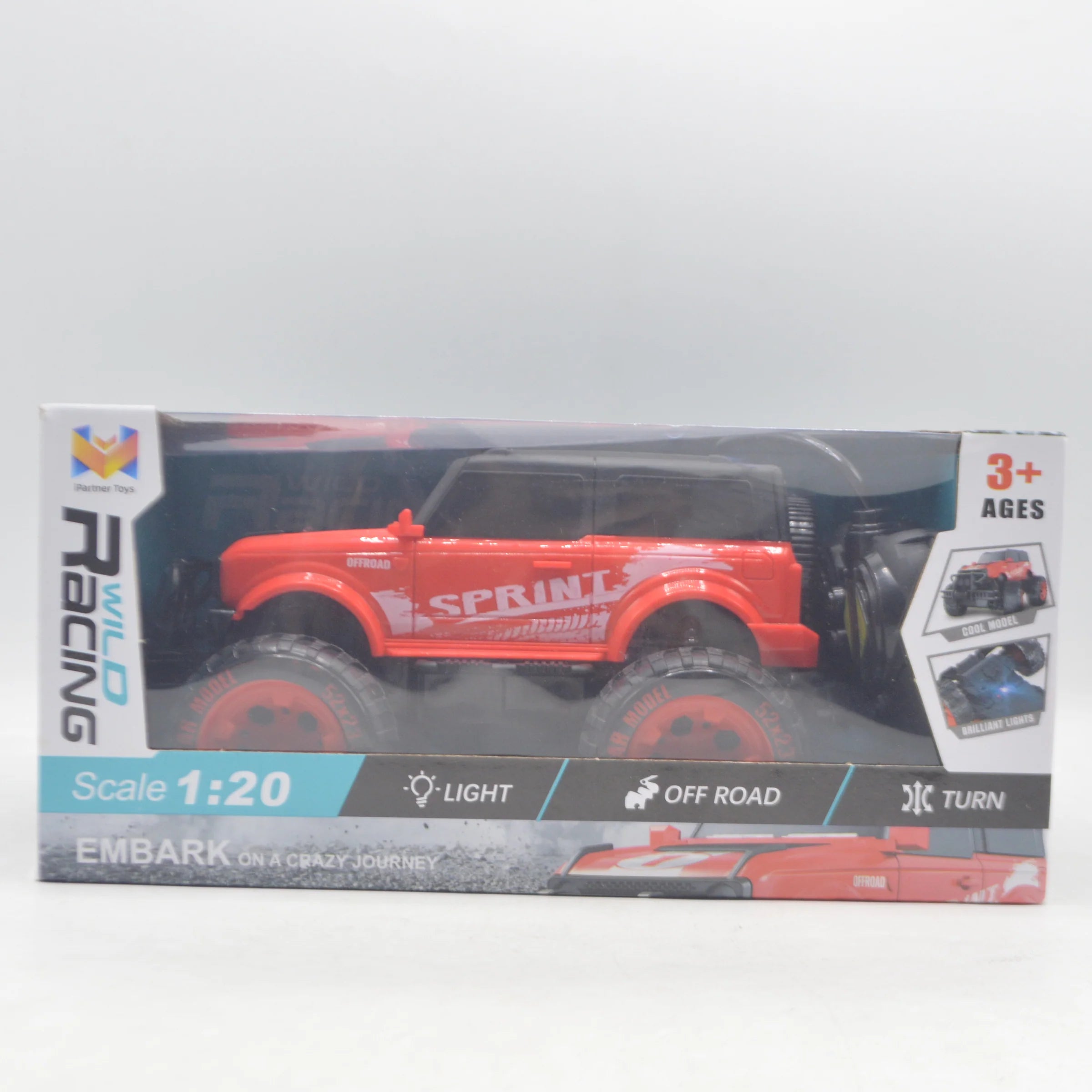 Remort Cantrol Wild Racing Car with Lights