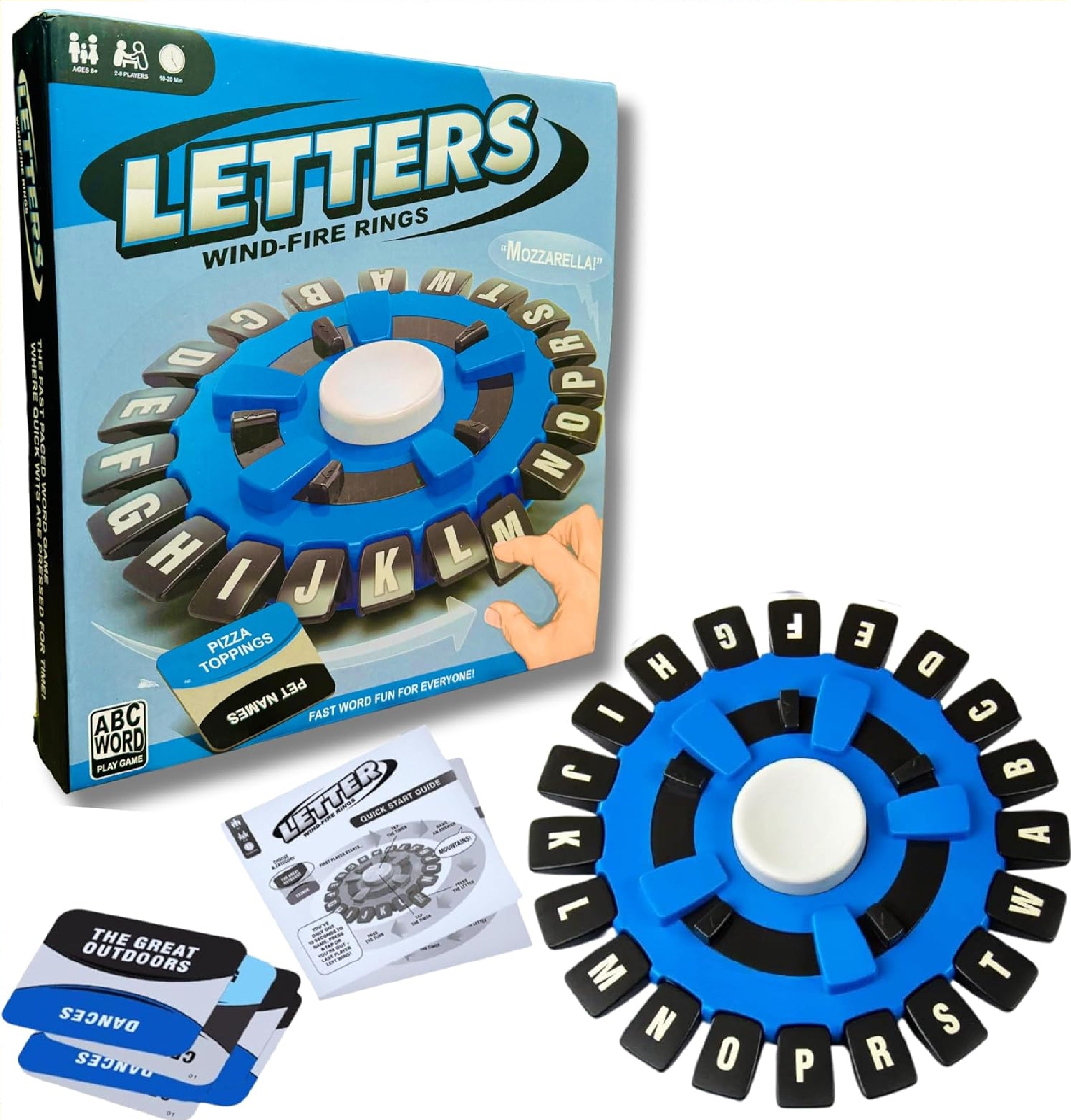 Letters Wind-Fire Rings Game