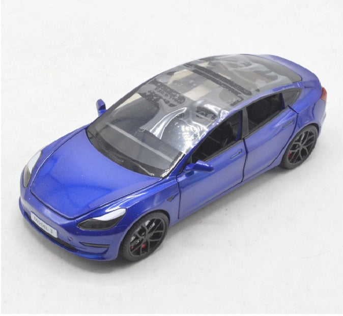 Diecast Metal Body Tesla Car