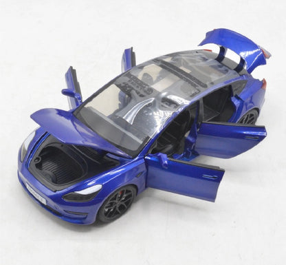 Diecast Metal Body Tesla Car