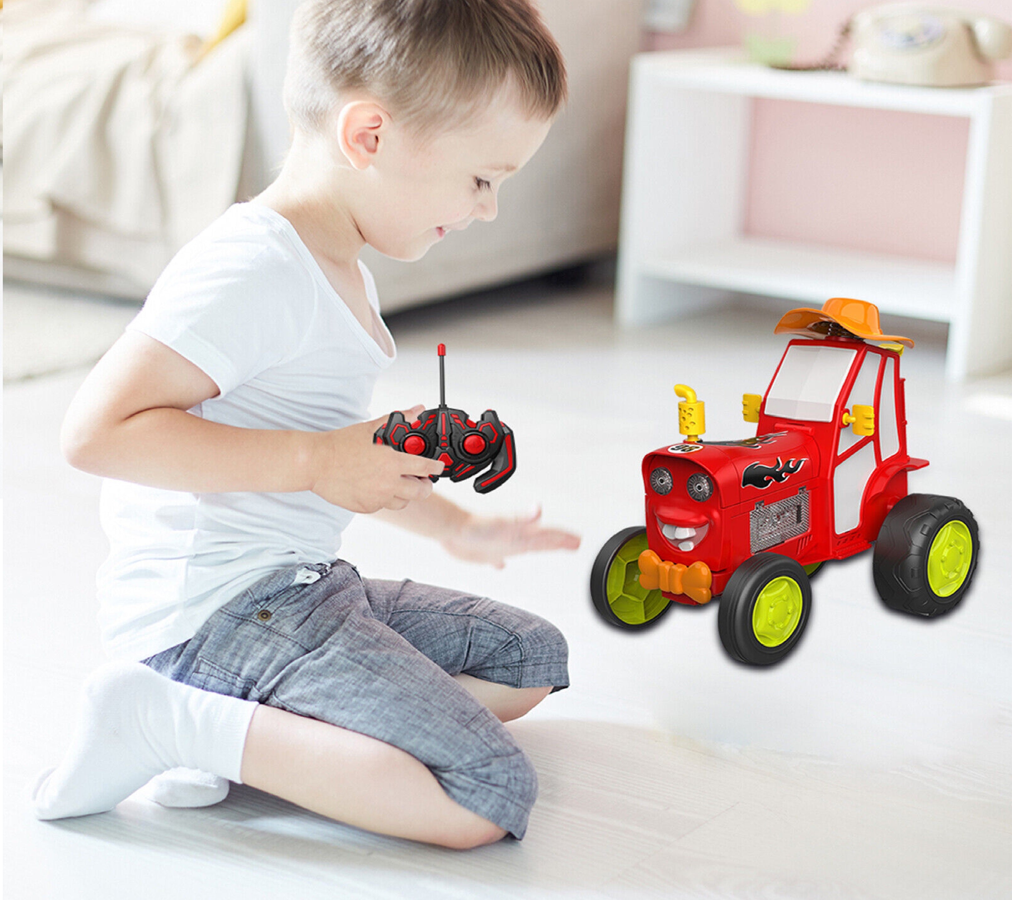 Crazy Jumping Car Toy Rechargeable with Music & Light