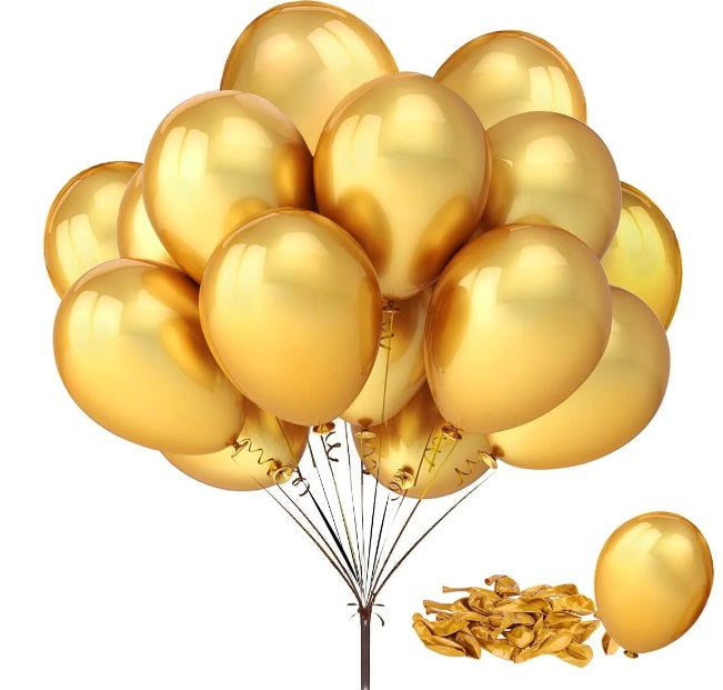 Party Balloon Golden Pack of 100