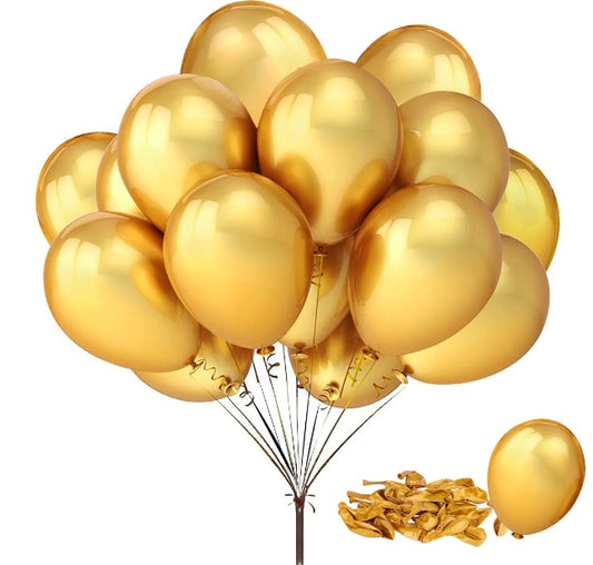 Party Balloon Golden Pack of 100