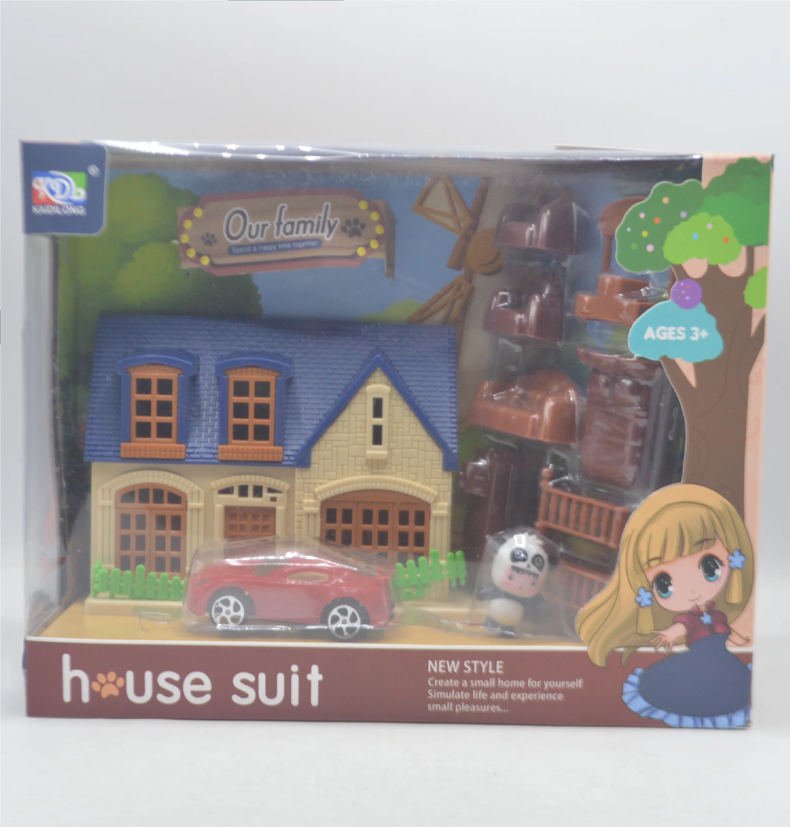 Cute Shape Dream House with Accessories