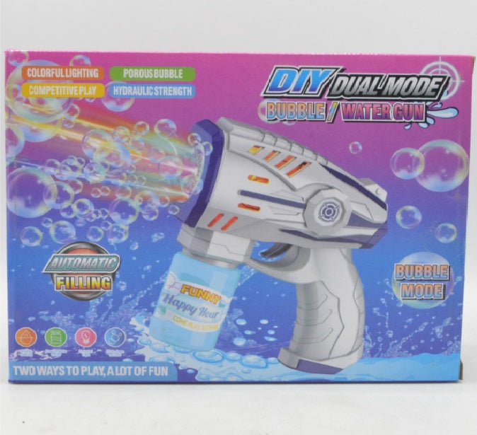 DIY Bubble Water Gun with Colorful Lights