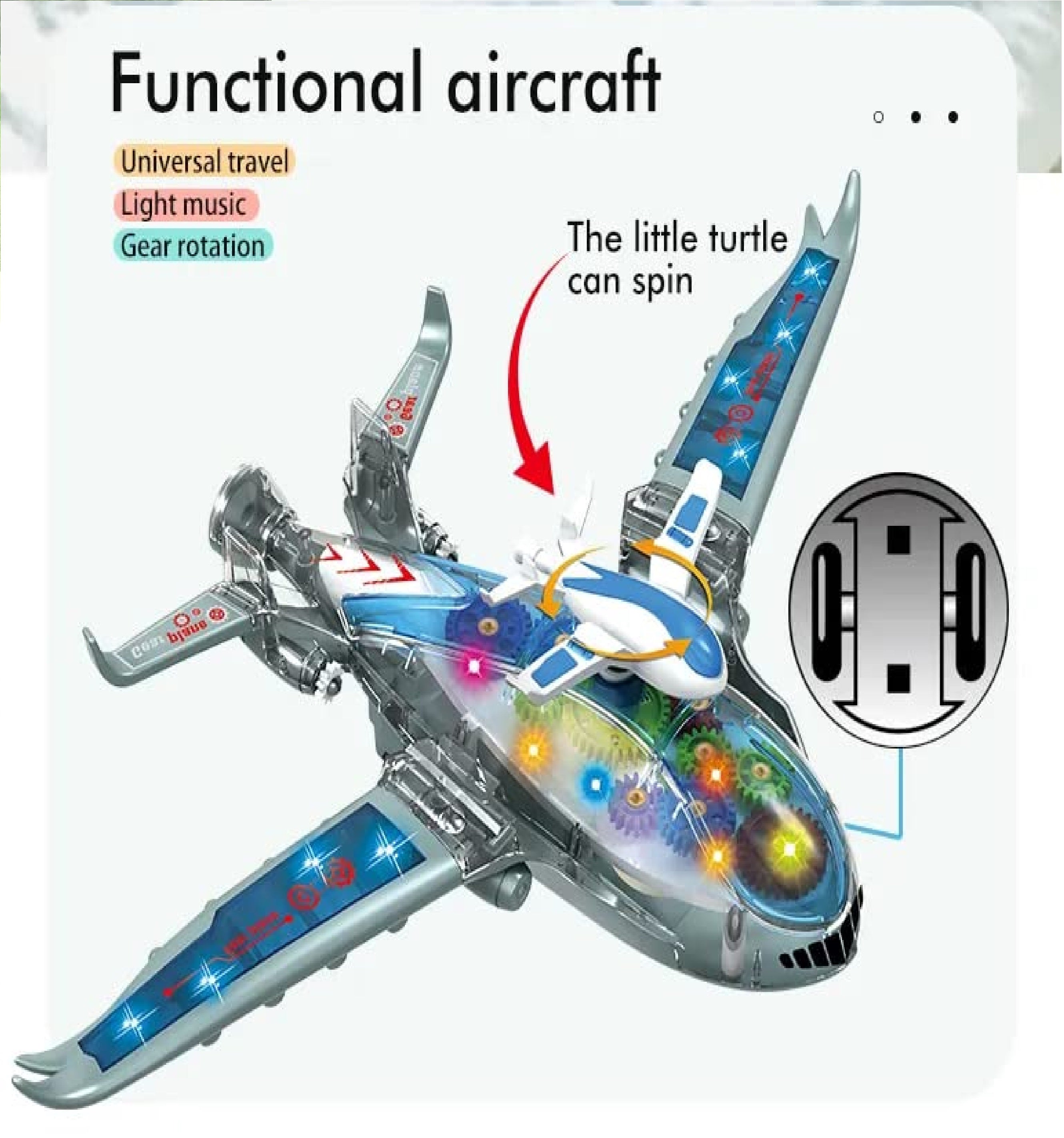 Electric Gaer Airplane Toy