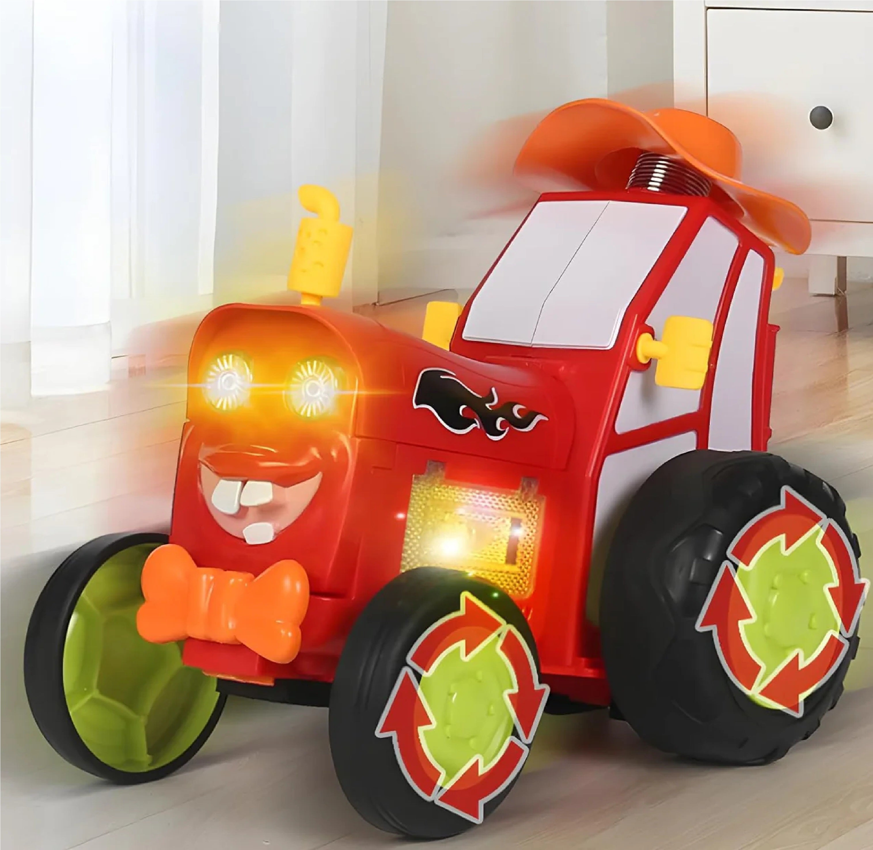 Crazy Jumping Car Toy Rechargeable with Music & Light