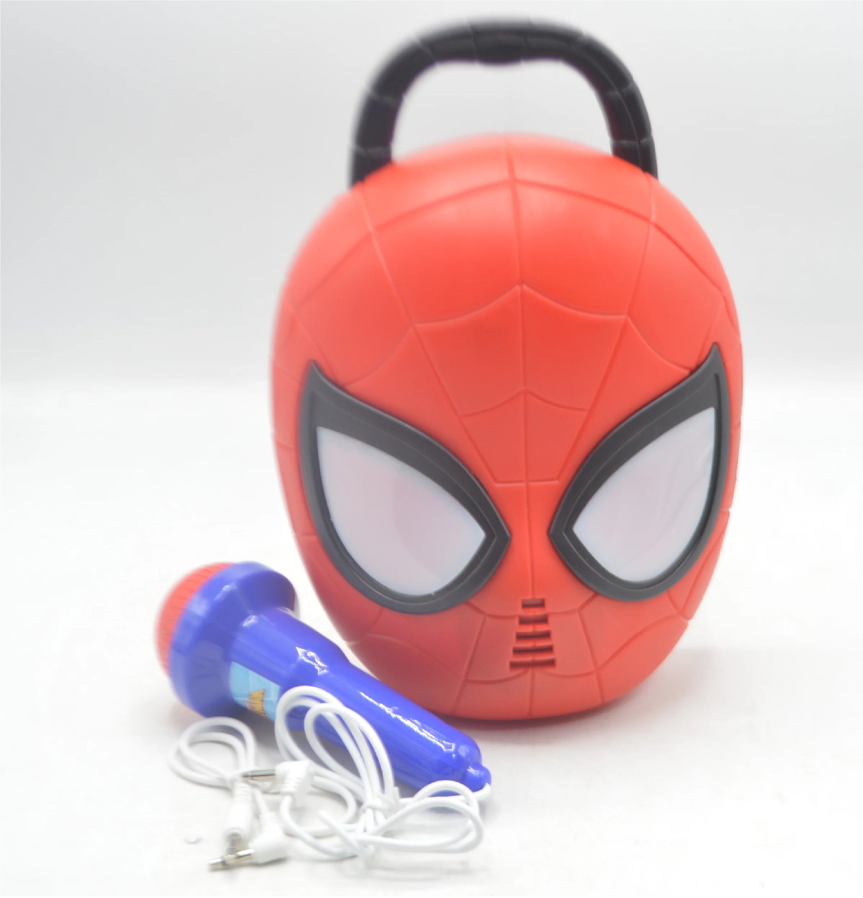 Signing Machine Spider Man with Microphone