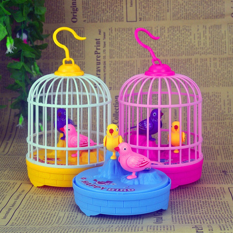 Happy Bird cage Toy with Light & Sound