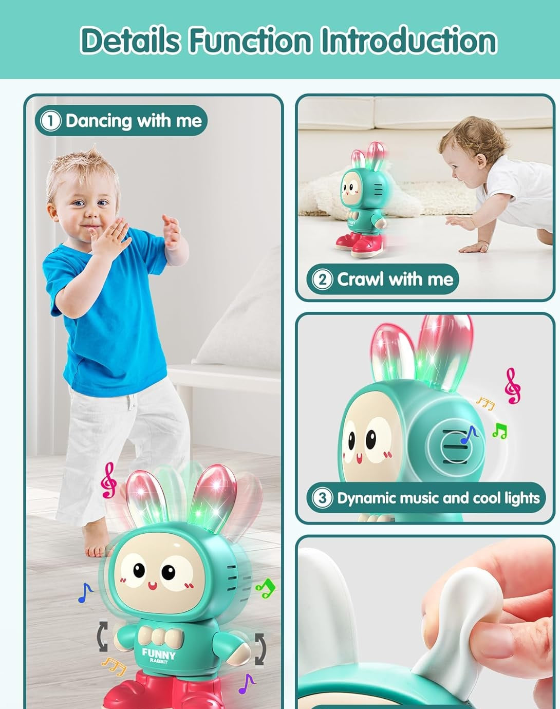 Dance Rabbit with Lights & Sound