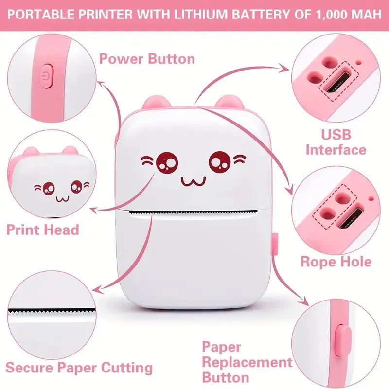 Mini Pocket Digital Camera Printer