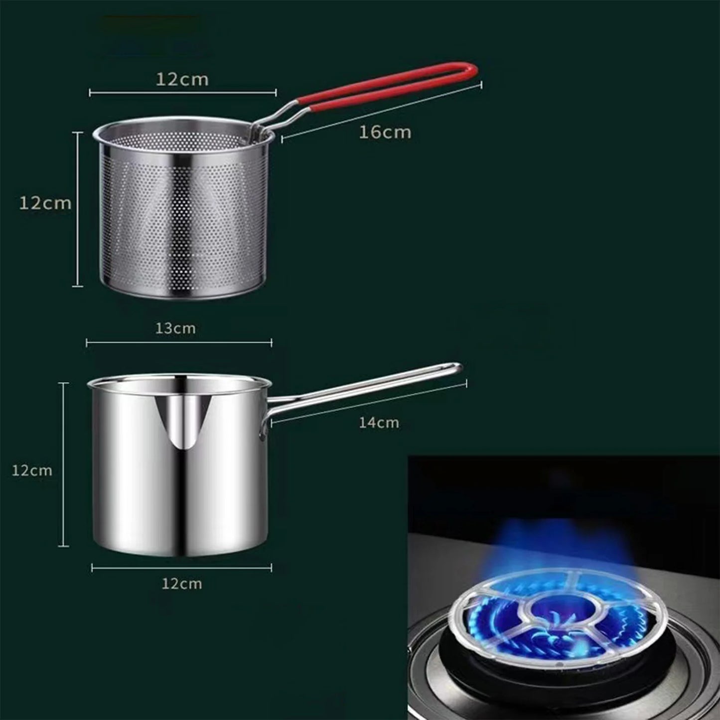 Stainless Steel Deep Frying Pot