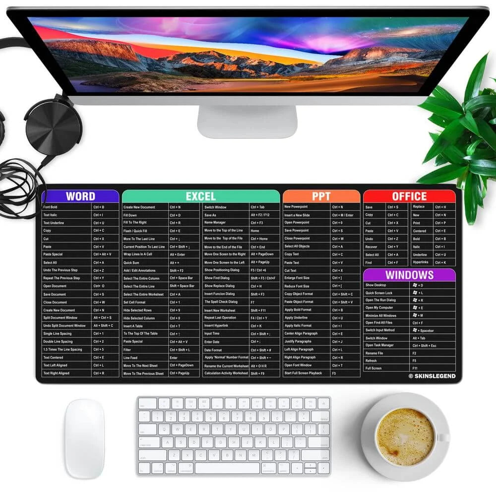 Portable Desk Mat for Shortcut Key Laptop