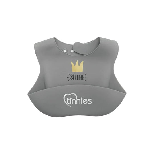 Tinnies Baby Bib Grey T2002