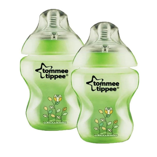 Tommee Tippee Tinted Feeding Bottle 260ml Pack of 2 - Green