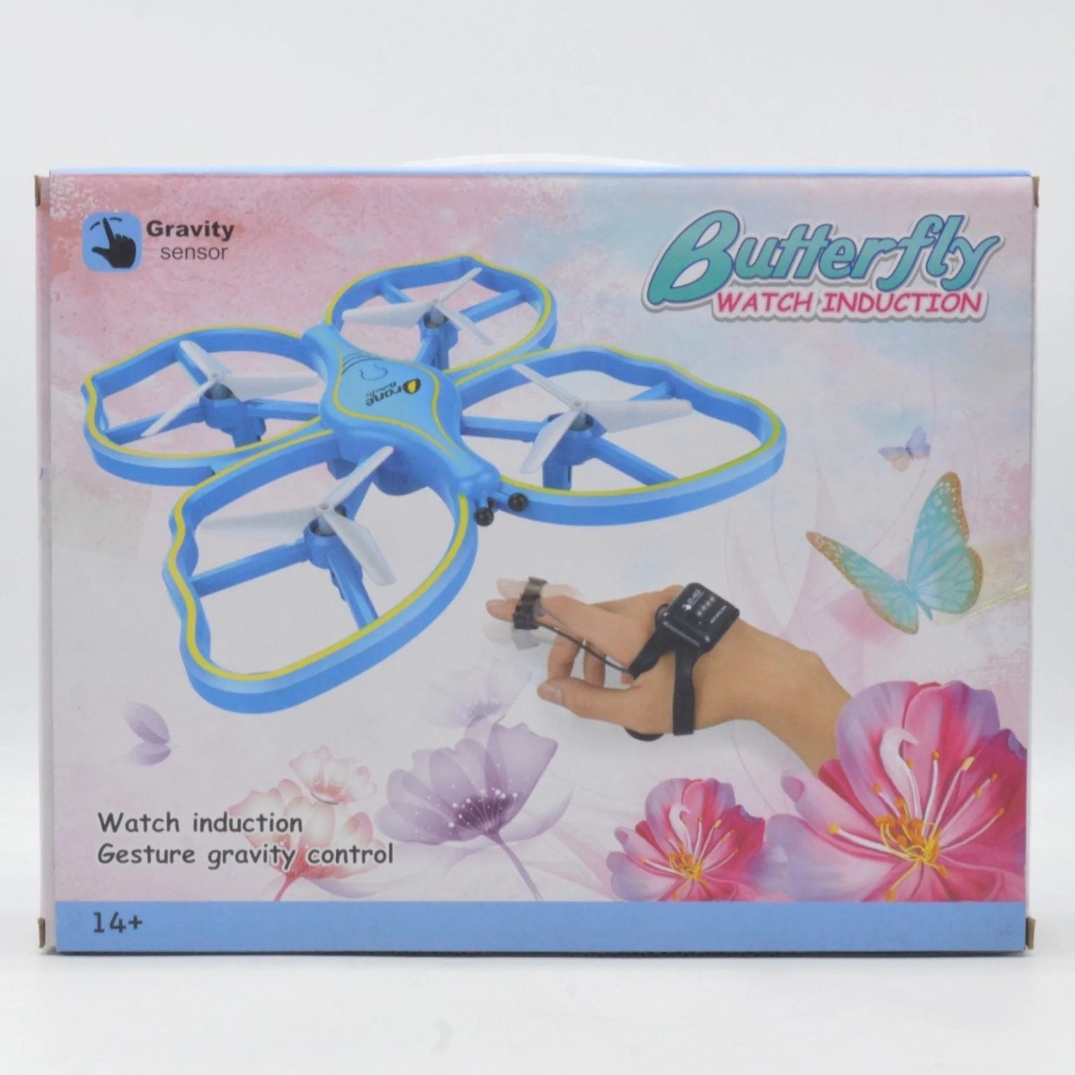 Rechargeable Butterfly Watch Gravity Induction Drone