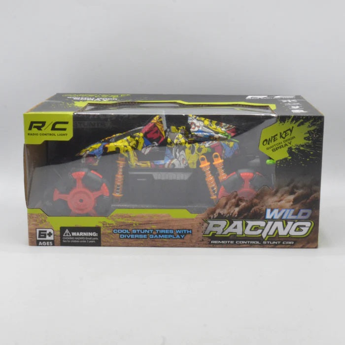 Rechargeable RC Spray Racing Cool Stunt Car With Light