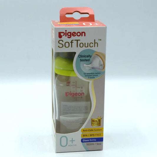 Pigeon Softouch Glass Feeding Bottle 160 ml / 5 Oz