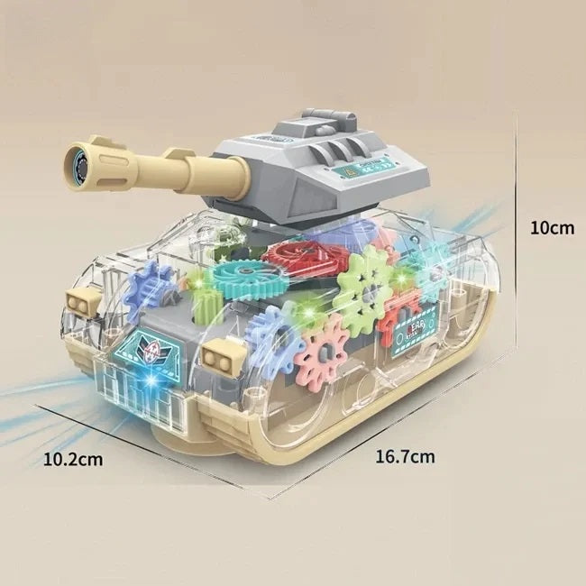 Transparent Gear Tank Toy