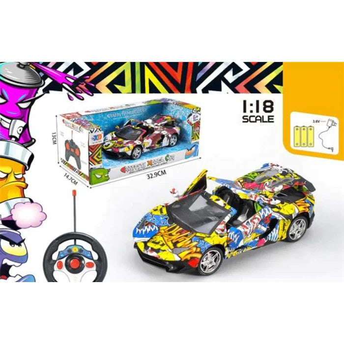 Rechargeable RC Graffiti Model Car