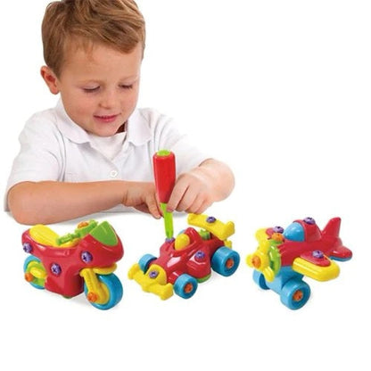 PlayGo Junior Mechanic Bike, Racer & Plane Toys