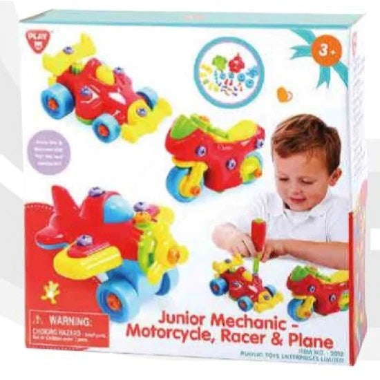 PlayGo Junior Mechanic Bike, Racer & Plane Toys