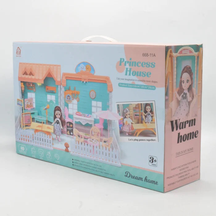 Princess Villa Doll House Set 95 Pieces