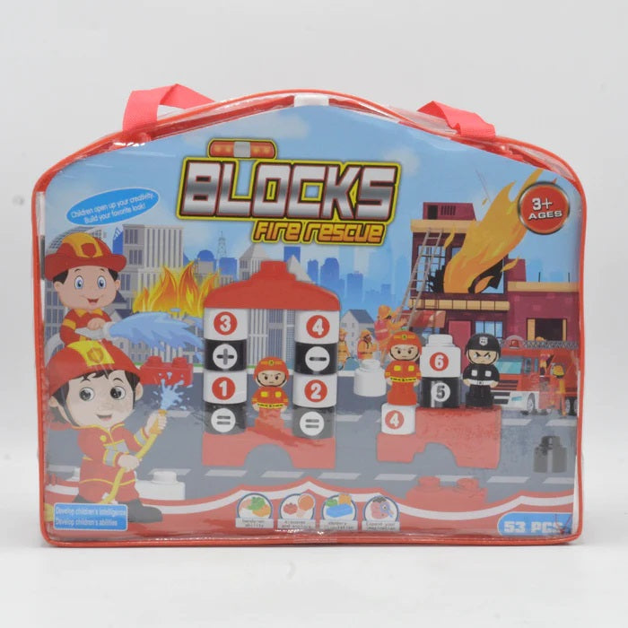 Fire Rescue Building Blocks 53 Pieces