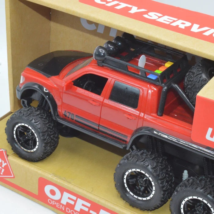 Diecast Metal Body Fort Raptor Jeep With Light & Sound