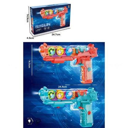 Transparent Gear Gun with Light & Sound