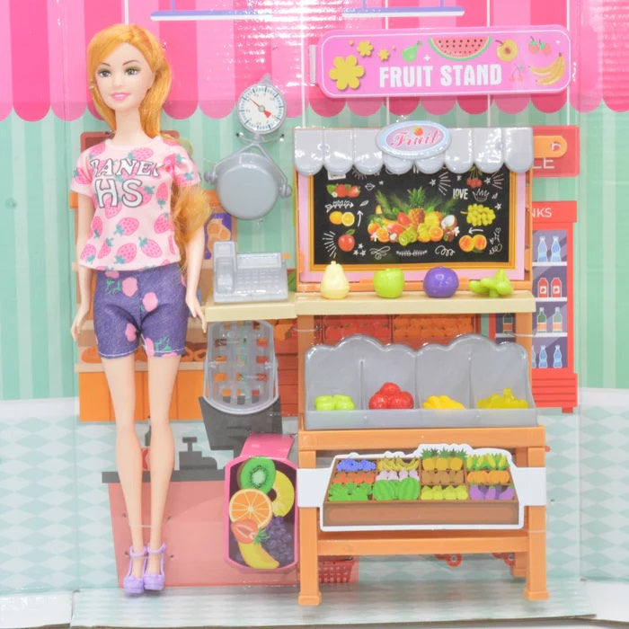 Stylish Fashionable Doll with Shopping Mart