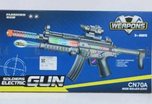 Electric Soldiers Gun with Light & Sound